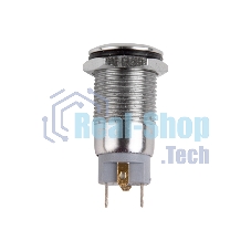 Кнопка антивандальная Rexant Ø12 12В Фикс (2с) ON-OFF синяя