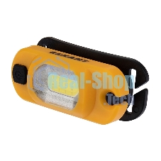 Налобный фонарь Rexant поворотный на шарнире 100%, 50%, красный свет, пульсирующий красный; встроенный аккумулятор, (USB кабель в комплекте)