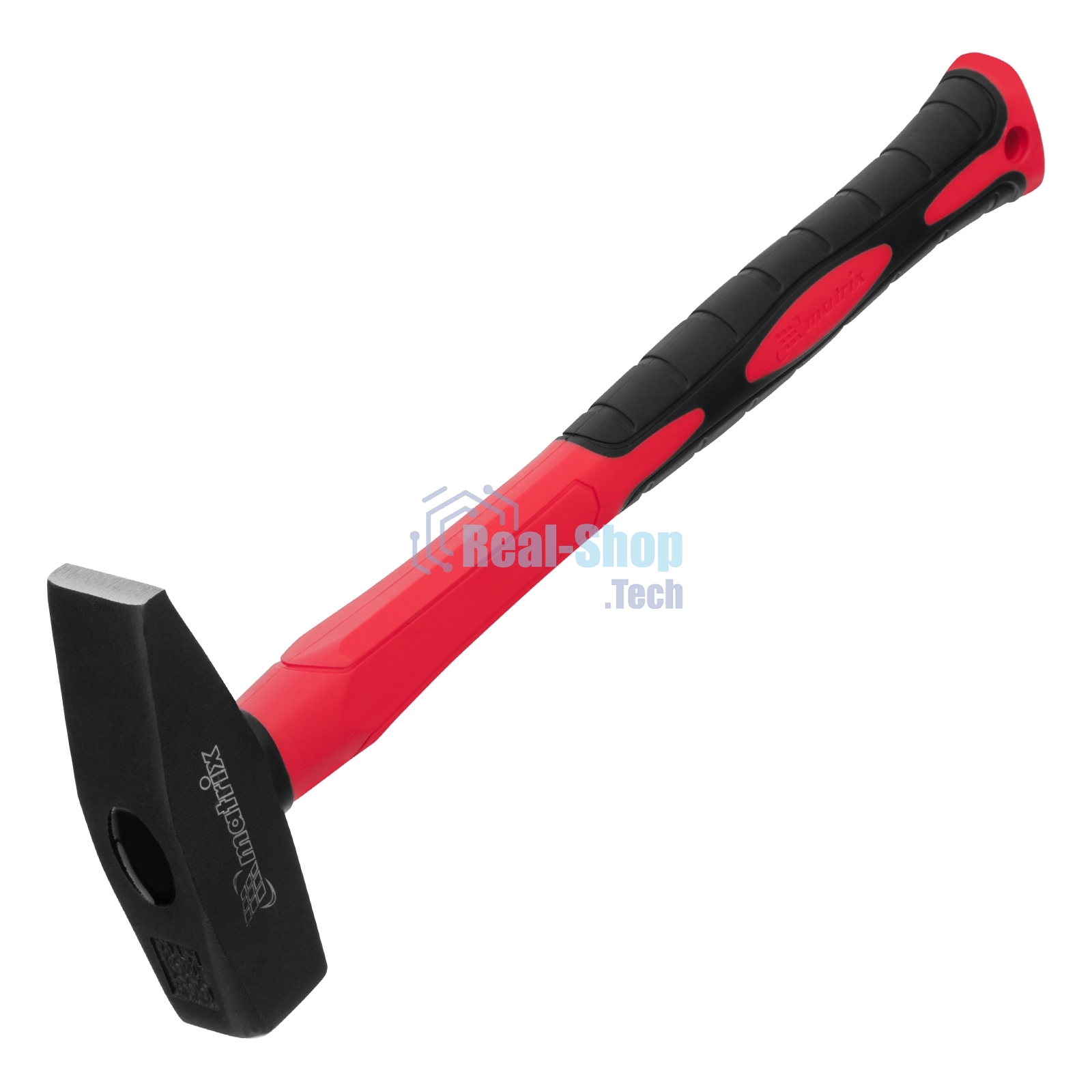 Молоток слесарный Matrix optimal 800г фибергласовая обрезиненная рукоятка квадратный боек