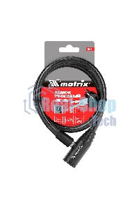 Замок тросовый универсальный Matrix, 10 х 650 мм