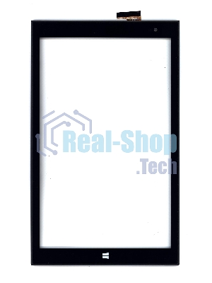 Сенсорное стекло (тачскрин) для Irbis TW43, черное с рамкой