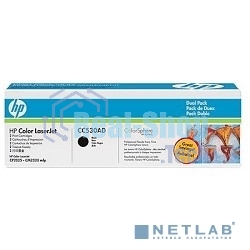 Картридж лазерный двойная упаковка HP CC530AD черный LJ CP2025/CM2320