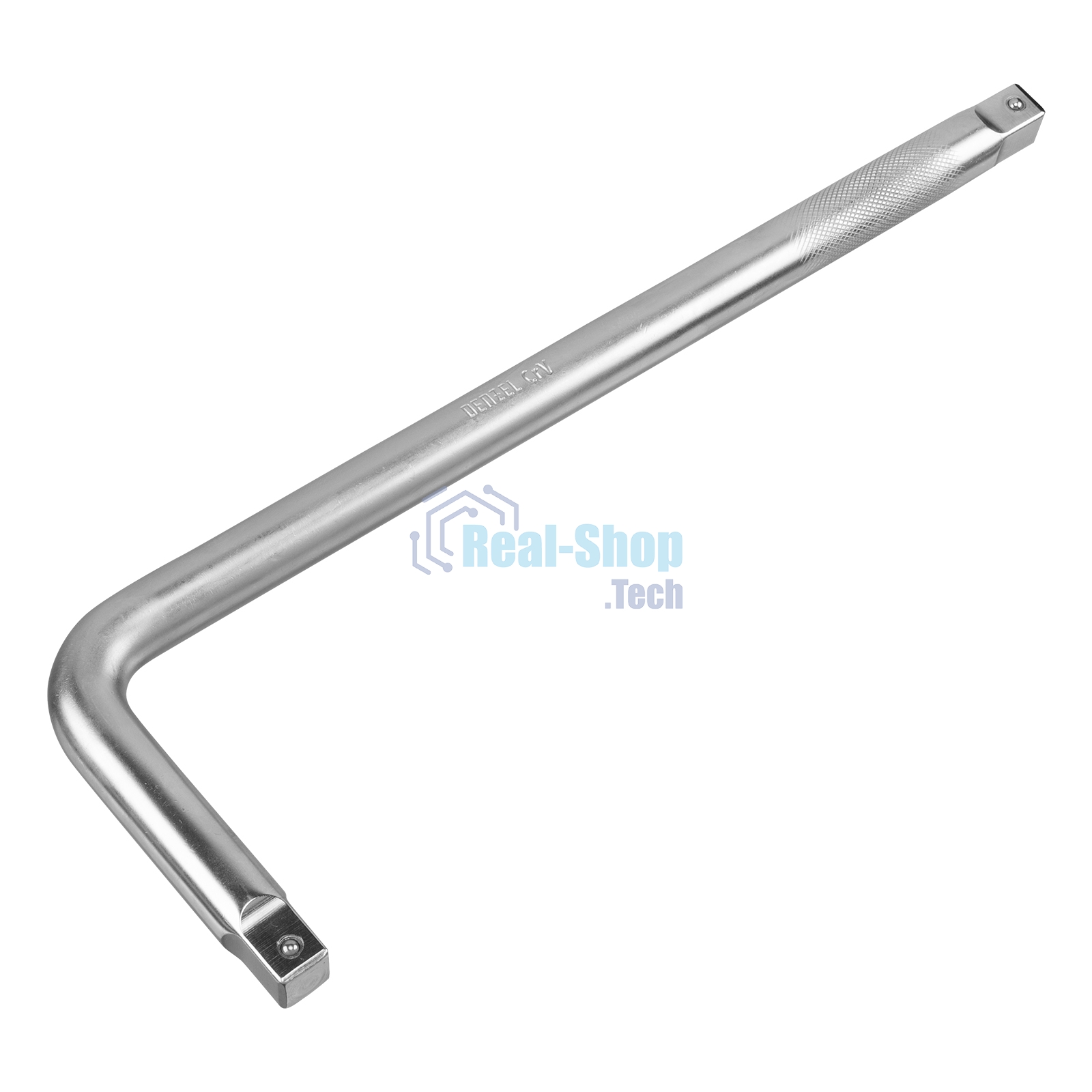 Вороток Г-образный Denzel 450x150 мм, квадрат 3/4