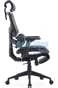 Кресло офисное Cactus CS-CHR-MC01-GYBK серый, сиденье черный, с подголов.