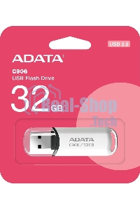 Флешка USB ADATA C906 (AC906-32G-RWH), 32Gb, USB 2.0, R/W 15/5, белый