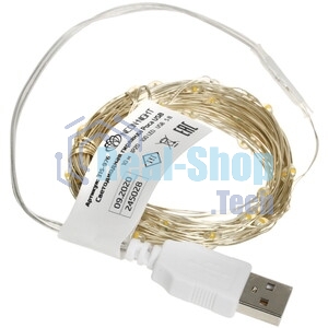 Гирлянда Neon-night светодиодный занавес из росы с фигурами звезд IP20 USB + пульт управления тепл. бел.