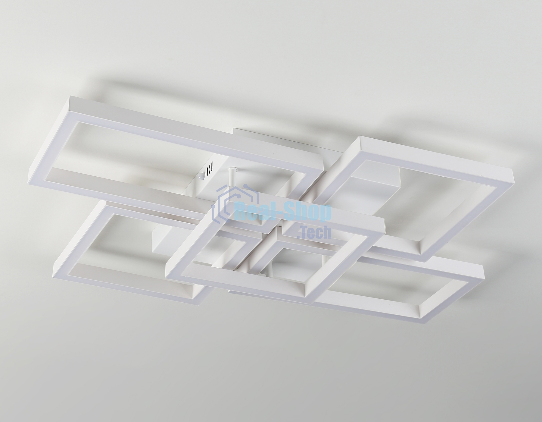 Потолочный светодиодный светильник Ambrella light FA1011/4+1 WH белый 90W 3000K-6400K 710*490*95 (ПДУ ИК)