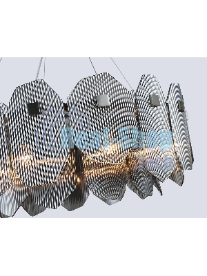 Светильник Ambrella light LH31203/8 SN/SM сатин никель/дымчатый E14*8 max 40W D650*270