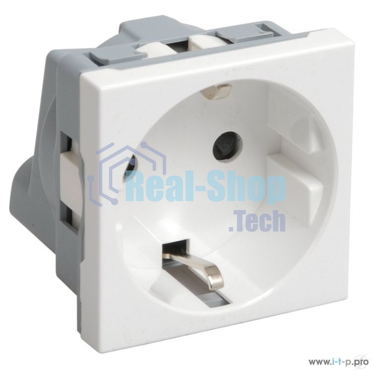Розетка Iek (CKK-40D-RSZB2-K01-K) РКС-20-30-П-К Розетка с з/к 2к (на 2 модуля) ПРАЙМЕР белая