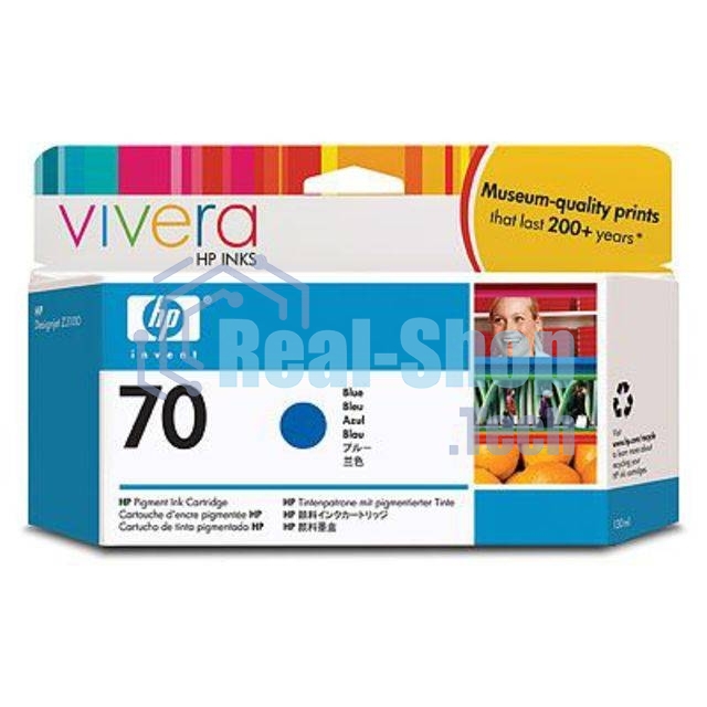 Картридж струйный HP №70 C9458A голубой для HP DJ Z2100/Z3100 (130мл)