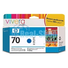 Картридж струйный HP №70 C9458A голубой для HP DJ Z2100/Z3100 (130мл)