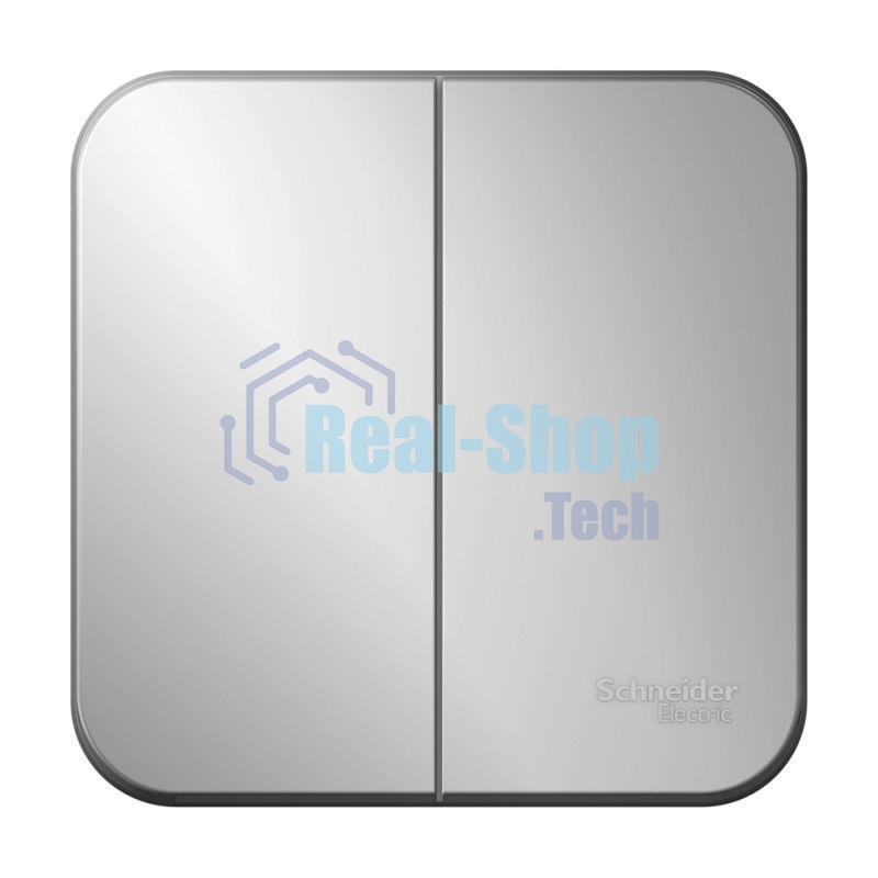 Выключатель 2-кл. ОП Blanca (сх.5) 10А 250 В изол. пласт. алюм. SchE BLNVA105013