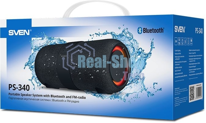 Мобильные колонки Sven PS-340 2.0 черный