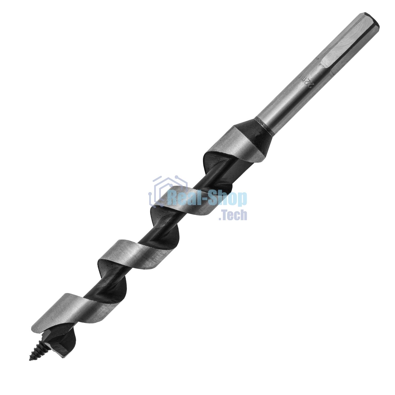 Сверло Matrix по дереву шнековое, 22x230 мм, 6-гранный хвостовик