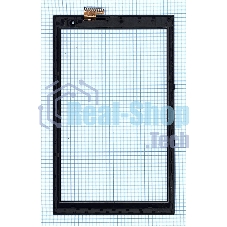 Сенсорное стекло (тачскрин) для Irbis TW43, черное с рамкой