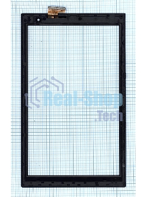 Сенсорное стекло (тачскрин) для Irbis TW43, черное с рамкой