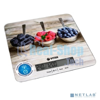 Весы кухонные Vitek VT-2429(MC) Точность измерения 1 г г. Размер платформы 20,0x18,5 см