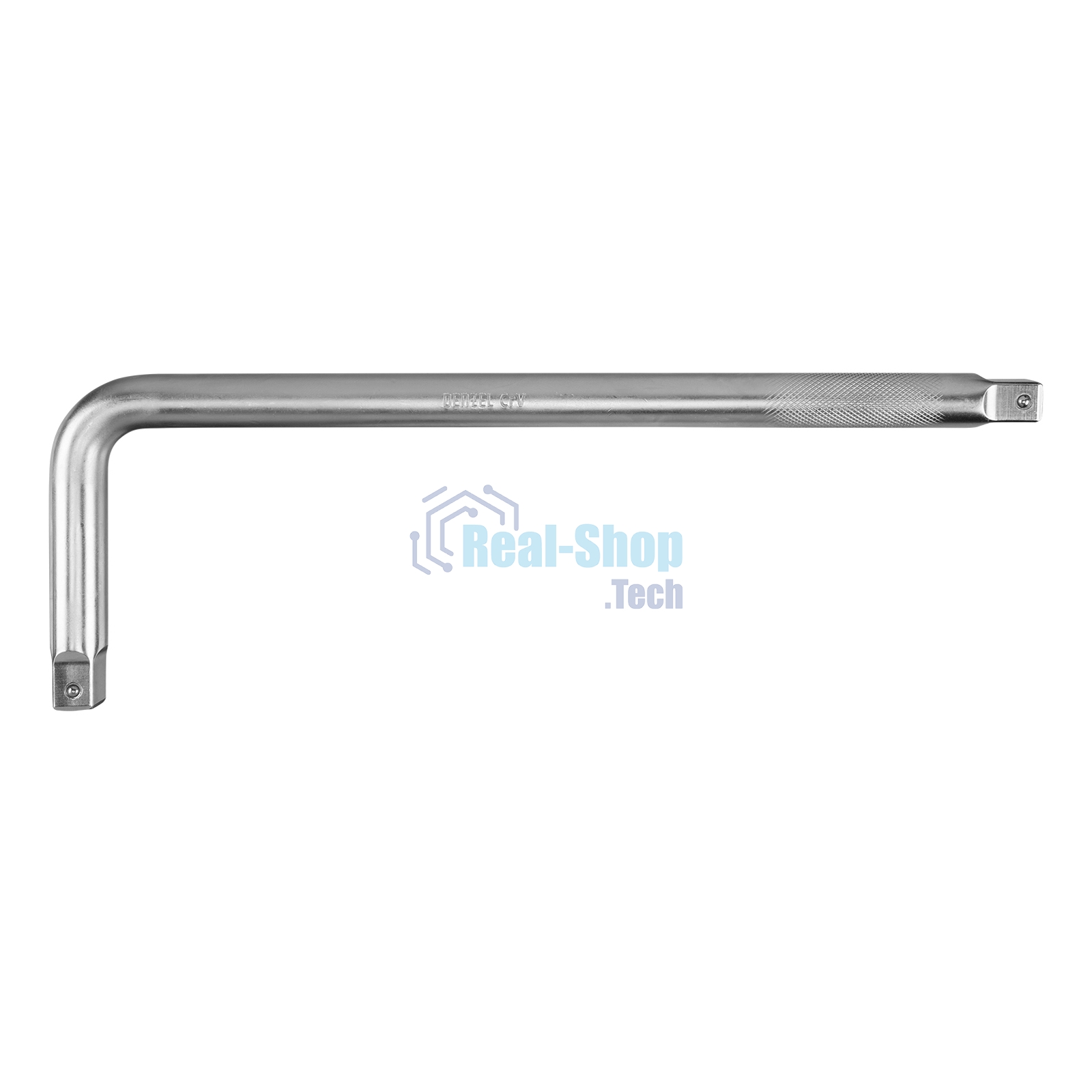 Вороток Г-образный Denzel 450x150 мм, квадрат 3/4