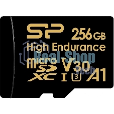 Флеш карта microSD 256Gb Silicon Power microSDHC Class 10 UHS-I A1 V30 U3 (SD адаптер) 100Mb/s