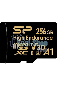 Флеш карта microSD 256Gb Silicon Power microSDHC Class 10 UHS-I A1 V30 U3 (SD адаптер) 100Mb/s