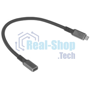 Кабель USB4 TypeCM/FM 8K@60Hz, 40Gbps, PD 240W, медь Telecom 0.3м TUS845-0.3M