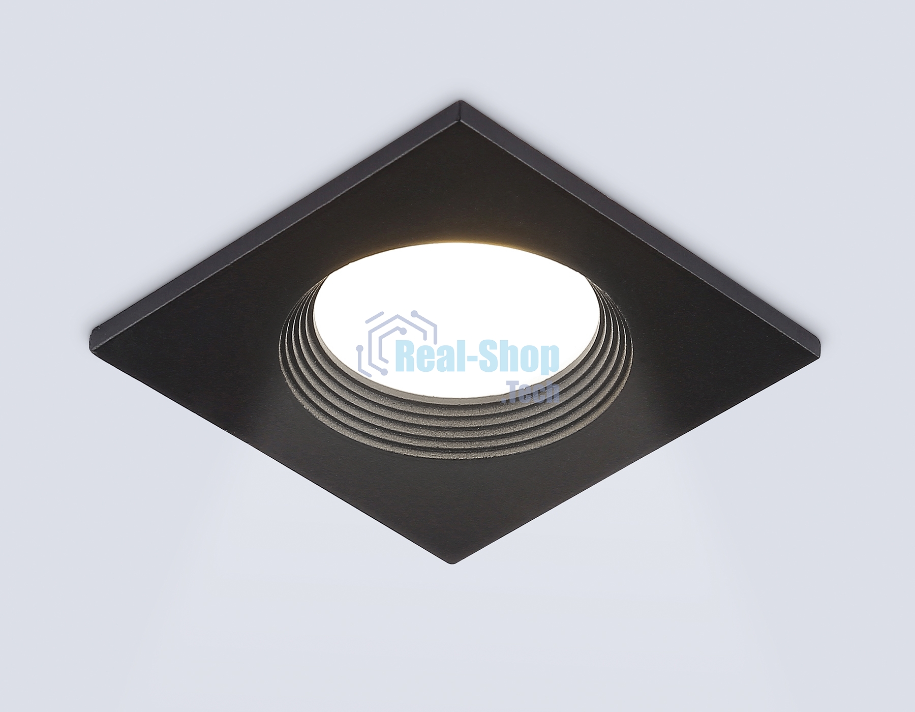 Встраиваемый точечный светильник Ambrella light TN102818 BK черный GU5.3 78*78*28