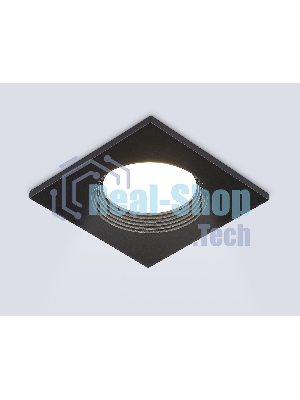Встраиваемый точечный светильник Ambrella light TN102818 BK черный GU5.3 78*78*28