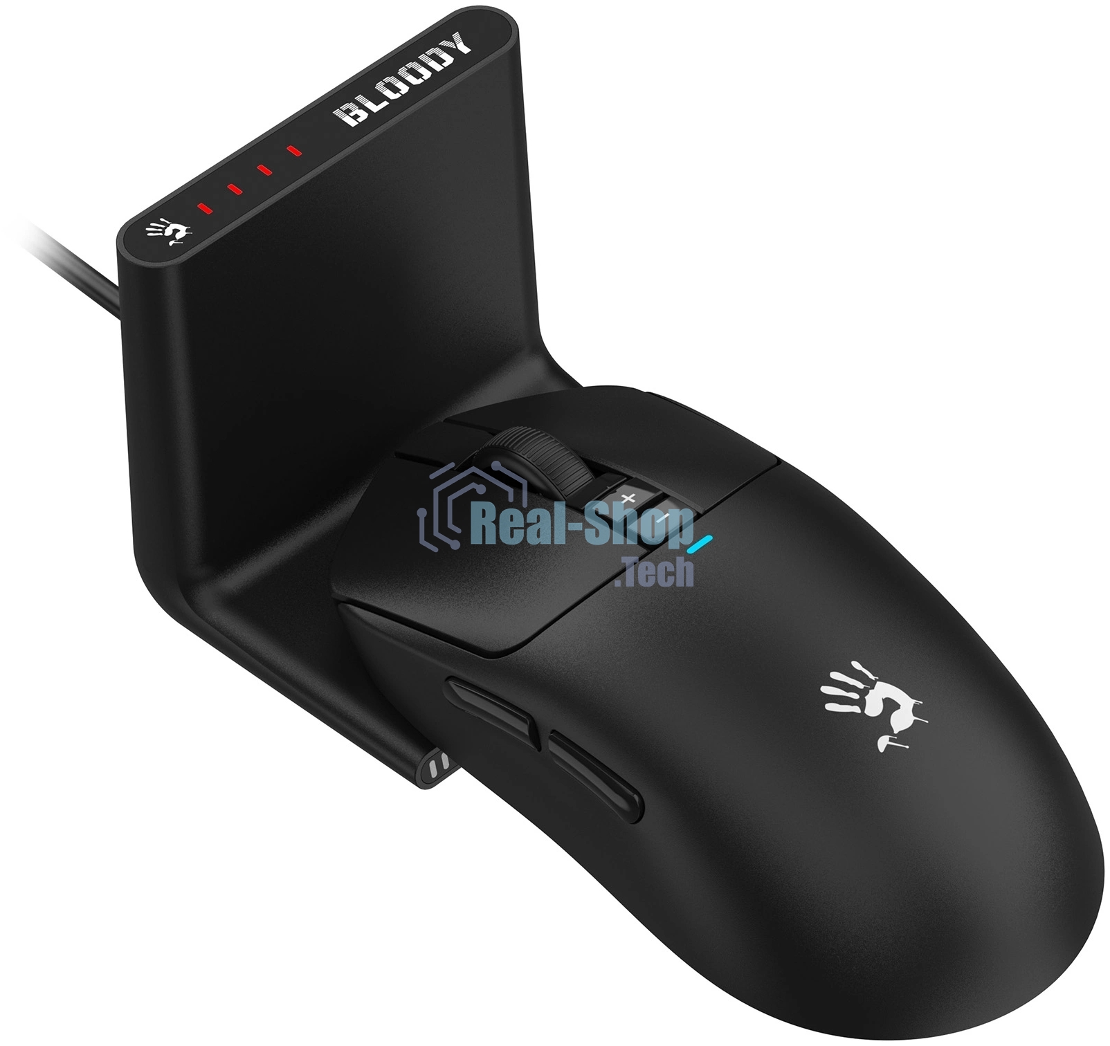 Мышь беспроводная/проводная A4Tech Bloody R72 Ultra Duo черный, 20000 dpi, радиоканал, USB, кнопки - 7