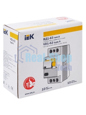УЗО IEK MDV11-2-025-030 ВД1-63 2Р 25А 30мА тип А IEK