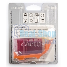 Картридж струйный Cactus CS-CLI8PM пурпурный (12 мл) для Canon Pixma iP6600/iP6600d/iP6700/iP6700d/MP960/MP970/PRO 9000