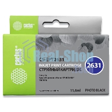Картридж струйный Cactus CS-EPT2631 (26XL) фото черный (11.6 мл) для Epson Expression Home XP-600/605/700/800