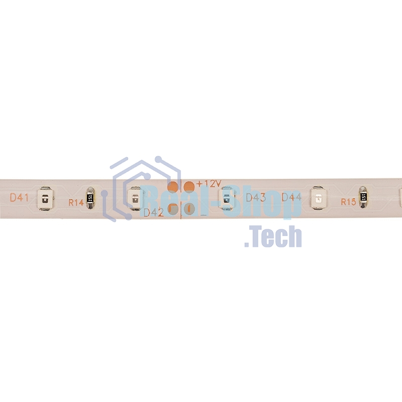 Лента светодиодная силикон, 8 мм, IP65, SMD 2835, 60 LED/m, 12 V, цвет свечения зеленый