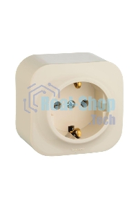 Розетка Legrand 782241 с заземлением без шторок (Слоновая кость)