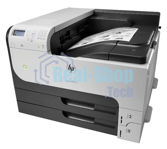 Принтер лазерный HP LaserJet Enterprise 700 M712dn (CF236A), A3, ч/б, печ. до 41 стр/мин. (А4) до 40 стр/мин. (А3), 1200 x 1200 dpi, USB, RJ-45, Air Print