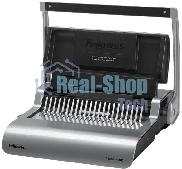 Переплетчик Fellowes QUASAR+ на пластиковую пружину, сшивает до 500 лст., перфорирует 22 лст., шт