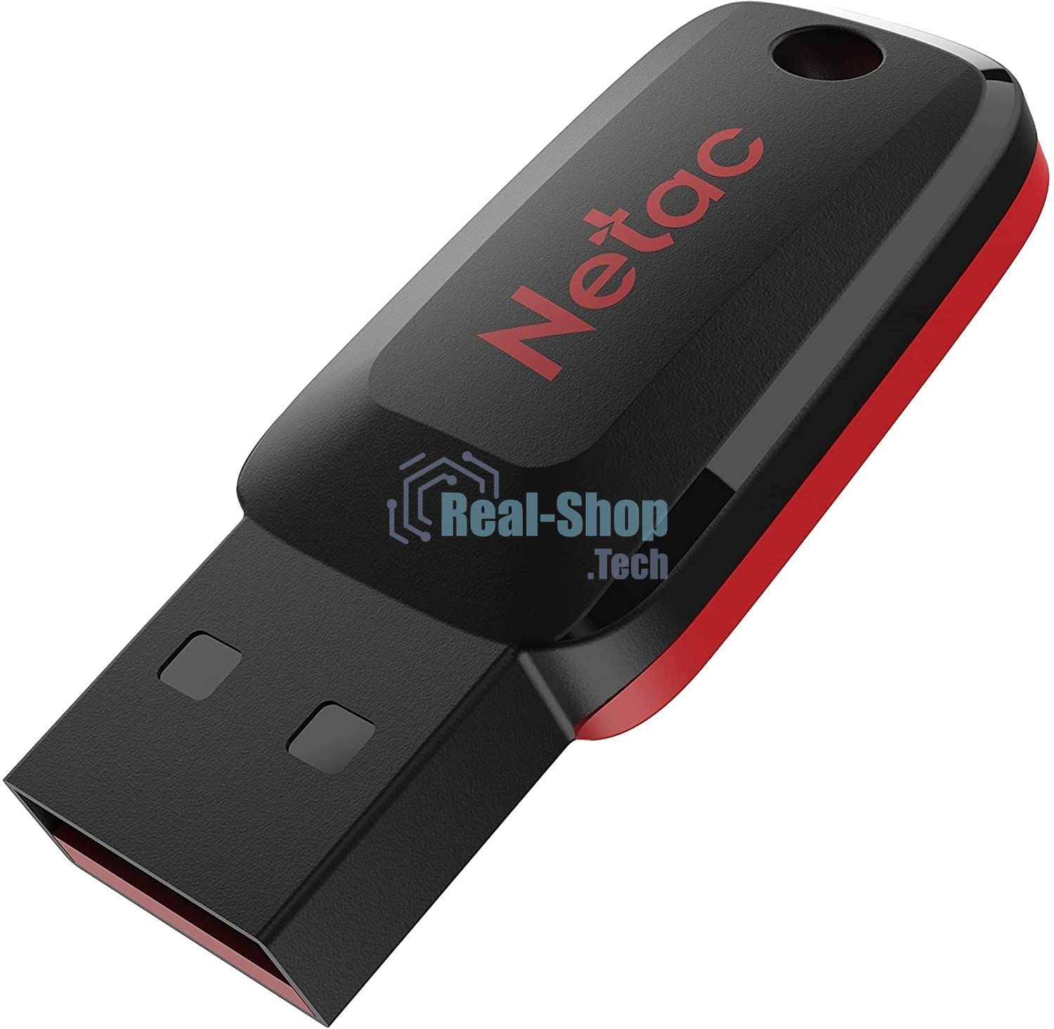 Флешка USB R/W Netac 128Gb U197 NT03U197N-128G-20BK USB 2.0 черный/красный