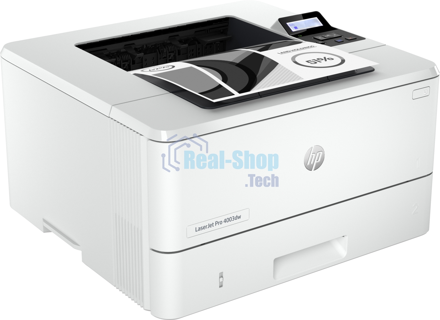 Принтер лазерный HP LaserJet Pro M4003dw (2Z610A), A4, ч/б, до 40 стр/мин., 1200 x 1200 dpi, USB, RJ-45, Wi-Fi, Air Print, Mopria