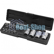 Набор головок TORX, 14 предметов, 1/4, 3/8, 1/2 Stels