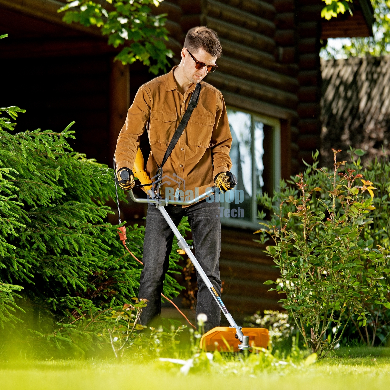 Триммер электрический Denzel TE-1400, 1400 Вт, 420 мм 96612