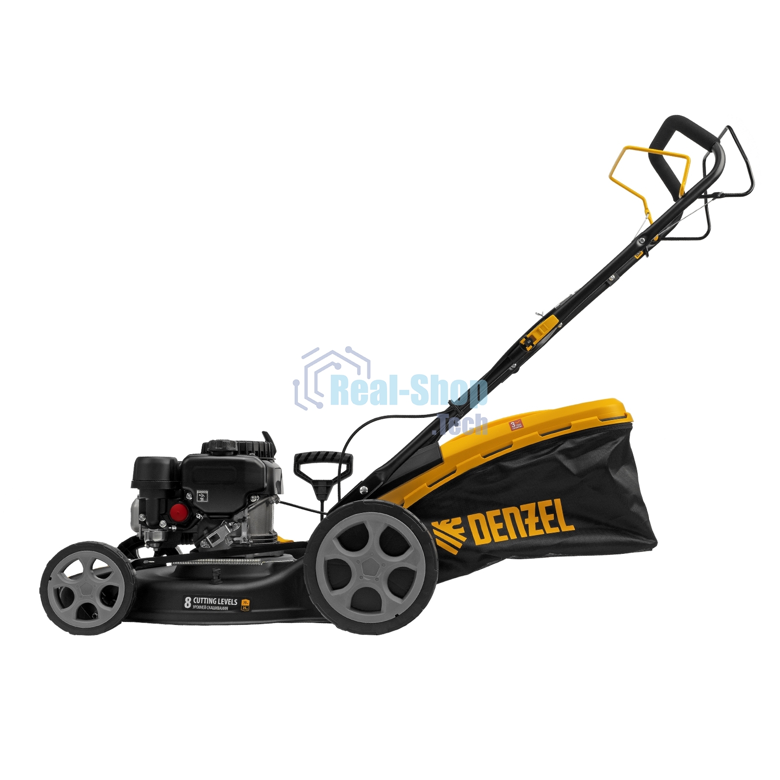 Газонокосилка бензиновая Denzel GLR-460SP-ZS, 149 см3, ширина 46 см, привод, травосборник 65 л