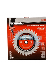 Пильный диск Matrix по дереву, 210x32мм, 24 зуба + кольцо 30/32 Professional