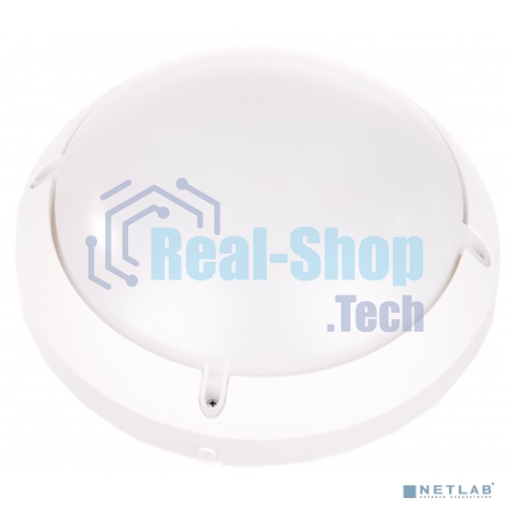 Светильник светодиодный ЖКХ Онлайт 71686 OBL-R1-12-4K-WH-IP65-LED