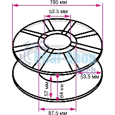 Пластик для принтера 3D Cactus CS-3D-PLA-1KG-GOLDEN PLA d1.75мм 1кг 1цв.