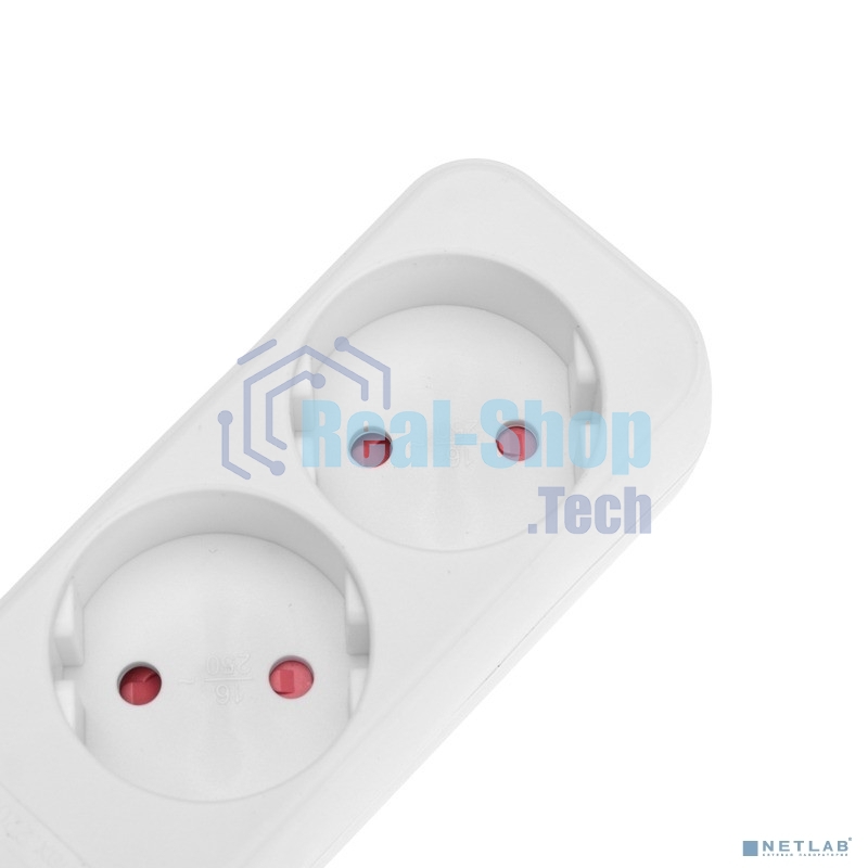 Удлинитель Rexant STANDARD 3 гнезда, 5 м, 2х1,0мм², б/з, белый