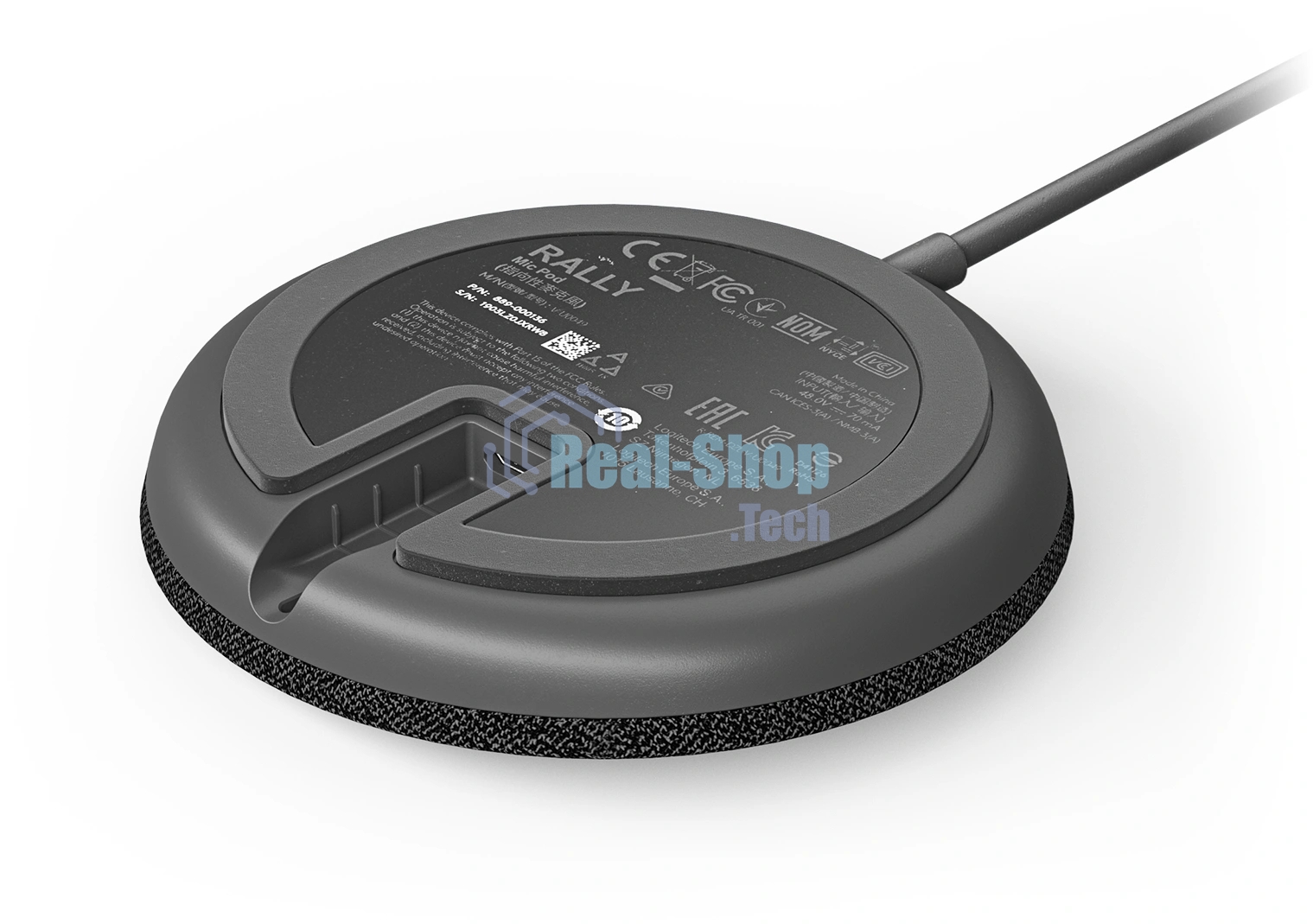 Микрофон Logitech Microphone for Rally Ultra-HD ConferenceCamMic Pod черный