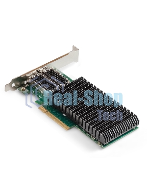 Сетевой адаптер ExeGate EXE-MCX4-2SFP28 (PCI-E x8 v.3, порты 2x SFP28, Dual 25/10/1Gb/s, RDMA NIC Chipset Mellanox ConnectX-4)