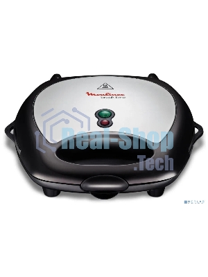 Сэндвичница Moulinex Break Time SW611812 700Вт серебристый/черный