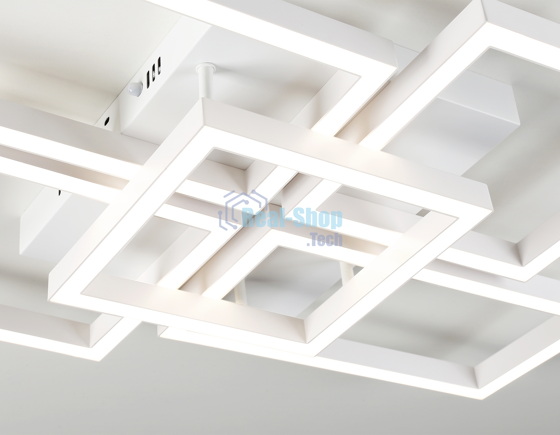 Потолочный светодиодный светильник Ambrella light FA1011/4+1 WH белый 90W 3000K-6400K 710*490*95 (ПДУ ИК)