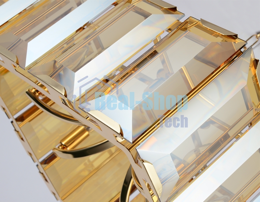 Светильник Ambrella light TR5149 GD/TI золото/янтарь E14/6 max 40W 500*500*1000