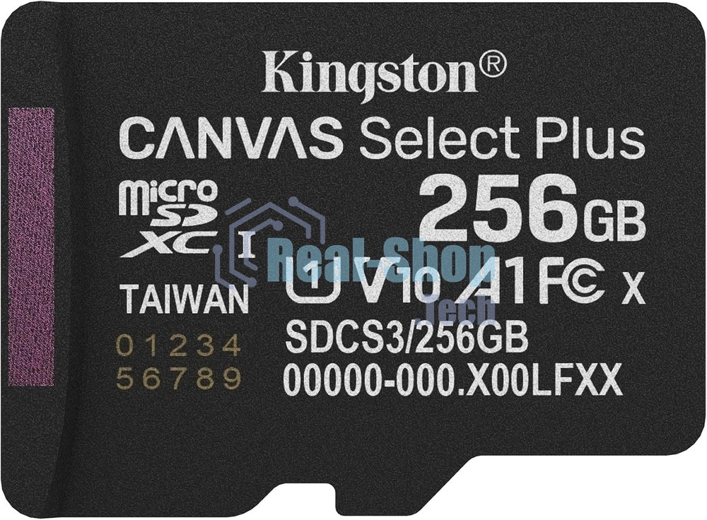 Флеш карта microSDXC 256Gb Kingston SDCS3/256Gb Canvas Select Plus + adapter